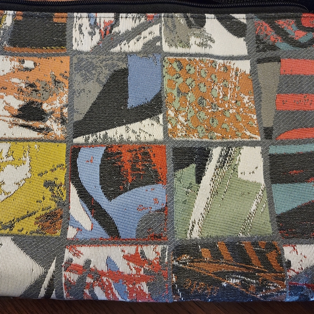 Multicolor Patchwork Canvas Crossbody Bag for Wom… - image 7